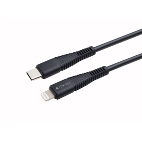 SilverLabel 1m USB-C to Lighting Cable Black  - 0