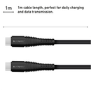 SilverLabel 1m USB-C to USB-C Cable Black-3