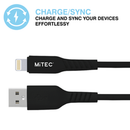 MiTEC MiPOWER Lightning to USB-A Cable - 2m - Black-2