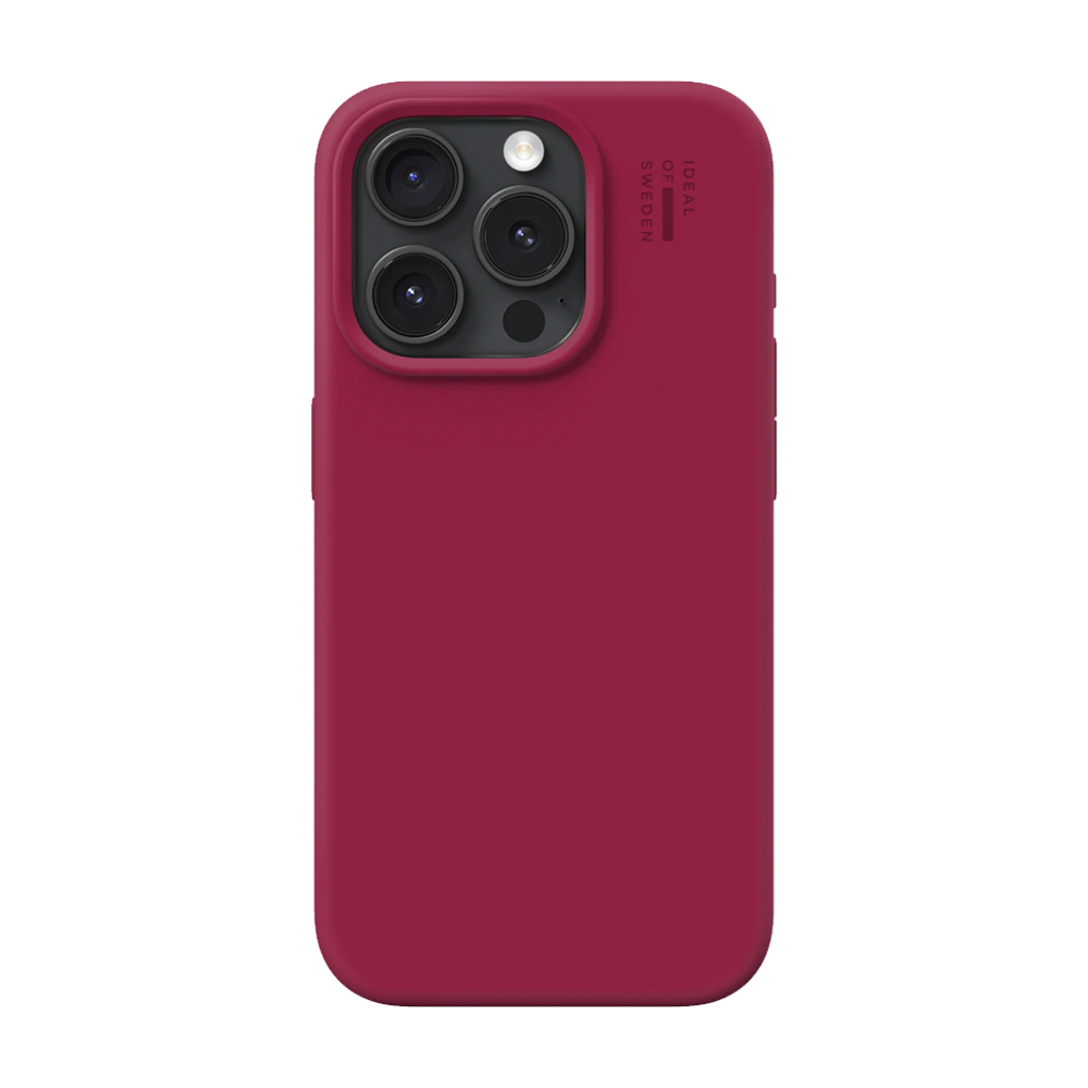 iDeal of Sweden Silicone Case Magsafe for iPhone 15 Pro Cranberry