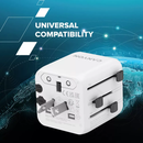 Canyon Travel Adapter OnTour One EU/UK/US/AUS White-5