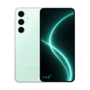 photo of Samsung Galaxy S24 FE green with mint+ wallpaper