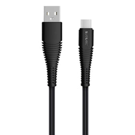 SilverLabel 1m USB-A to USB-C Cable Black  - 0