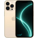 Photo of a pink iPhone 13 Pro with mint+ wallpaper